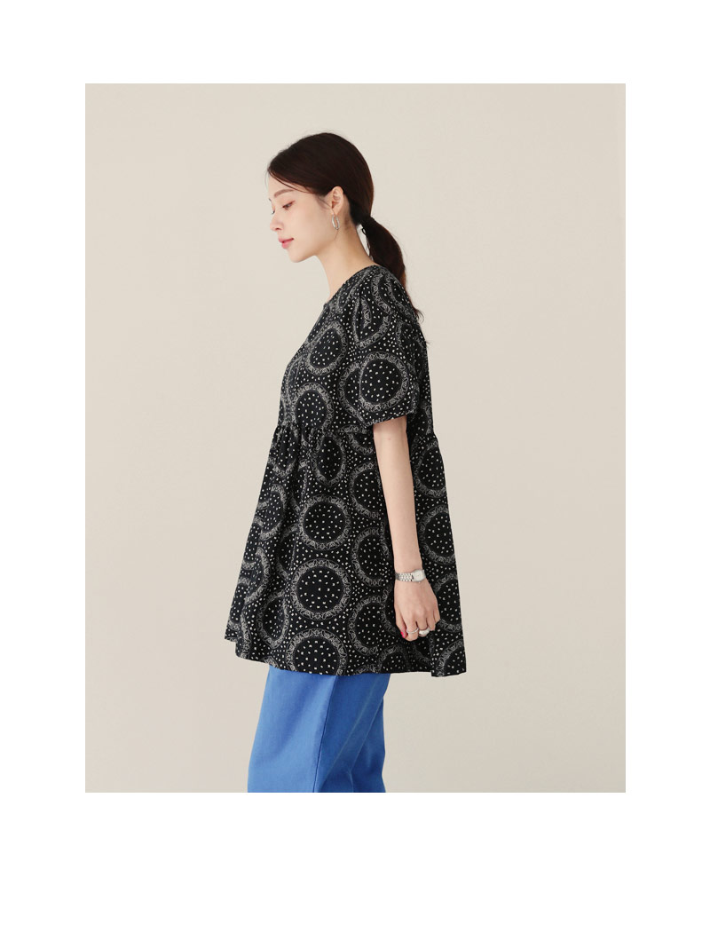 サークルペイズリーフレアブラウス・全2色 | DHOLIC PLUS | 詳細画像17