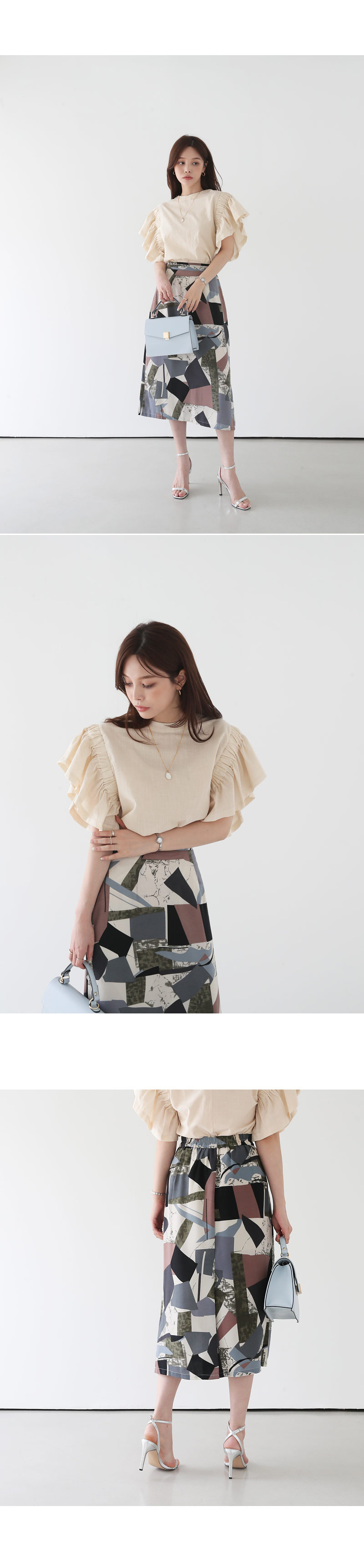 ラッフルスリーブブラウス・全2色 | DHOLIC PLUS | 詳細画像5