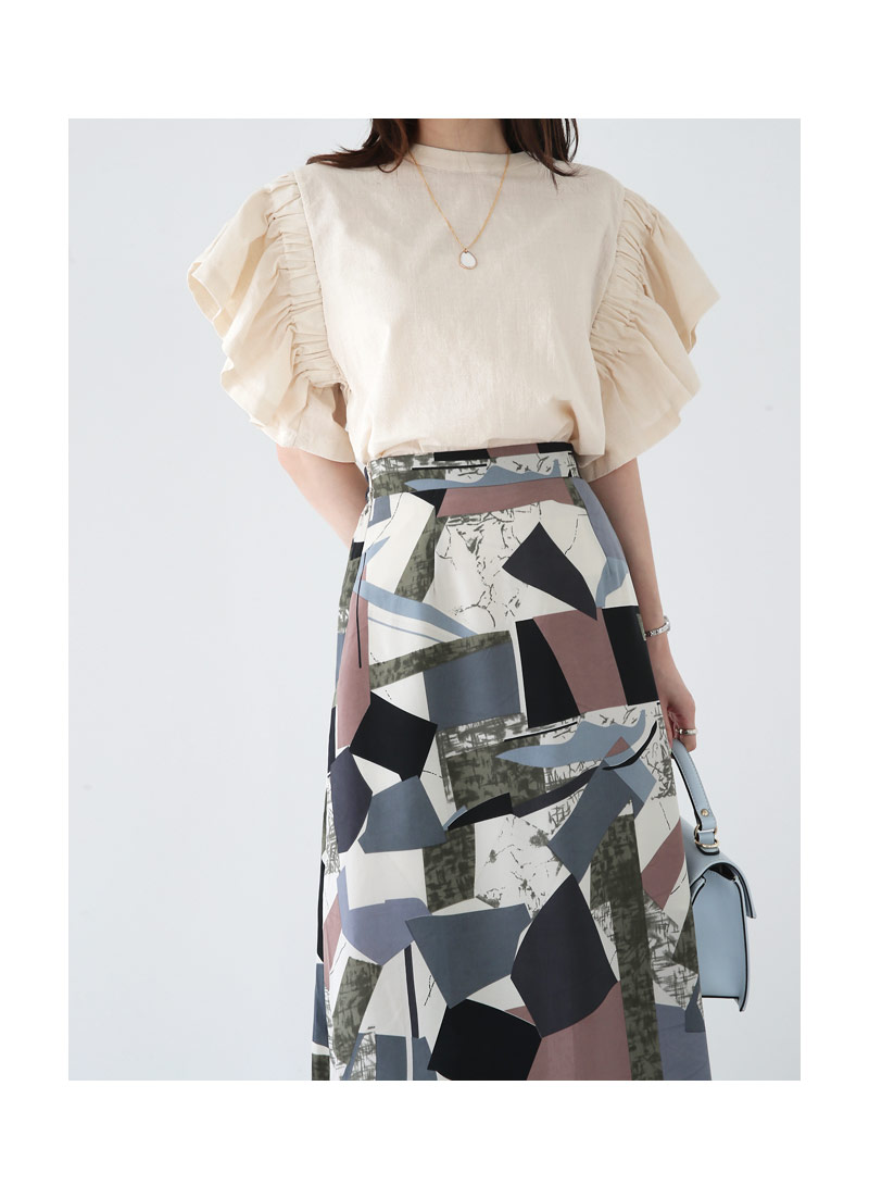 ラッフルスリーブブラウス・全2色 | DHOLIC PLUS | 詳細画像6