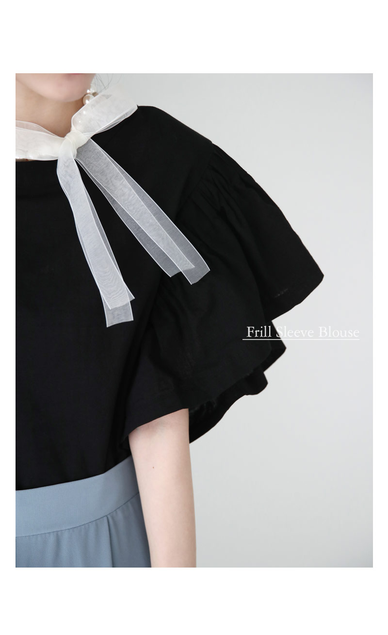 ラッフルスリーブブラウス・全2色 | DHOLIC PLUS | 詳細画像15