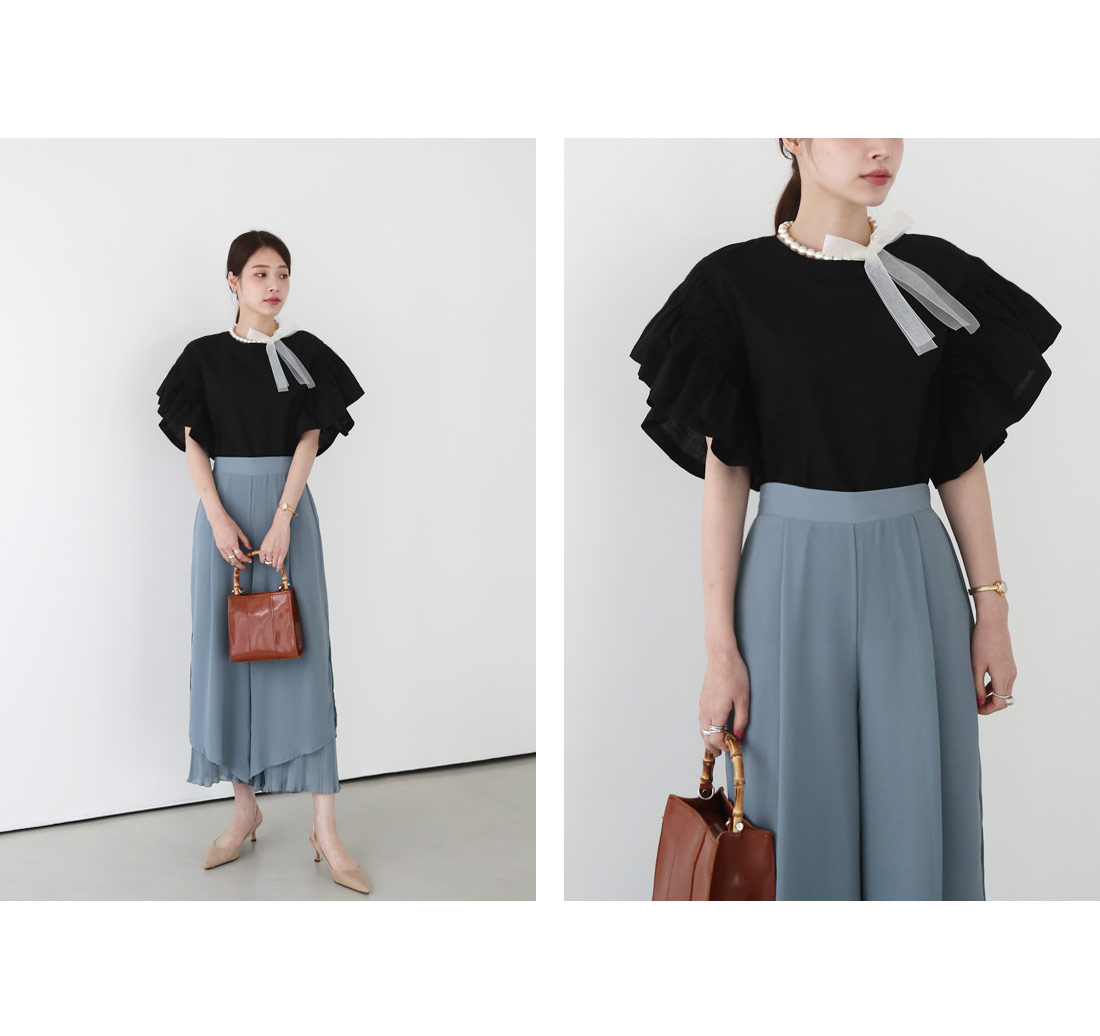 ラッフルスリーブブラウス・全2色 | DHOLIC PLUS | 詳細画像16