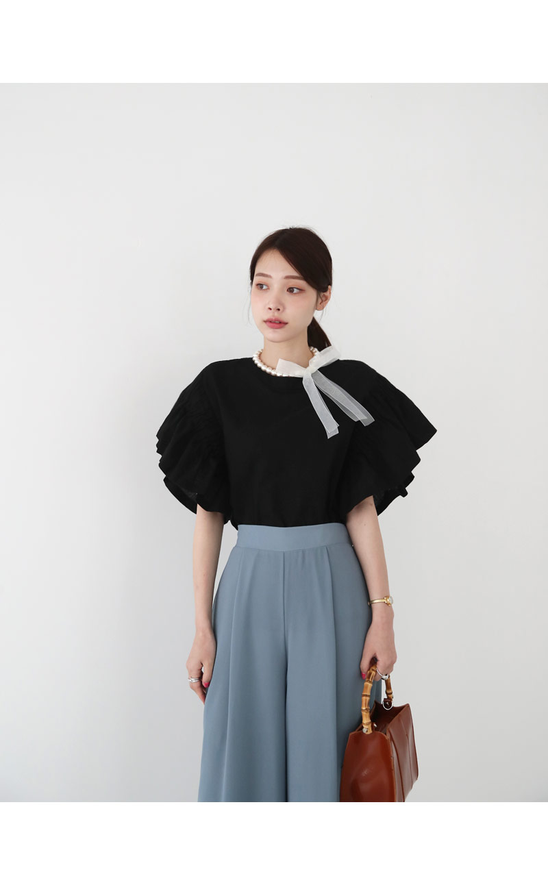 ラッフルスリーブブラウス・全2色 | DHOLIC PLUS | 詳細画像17