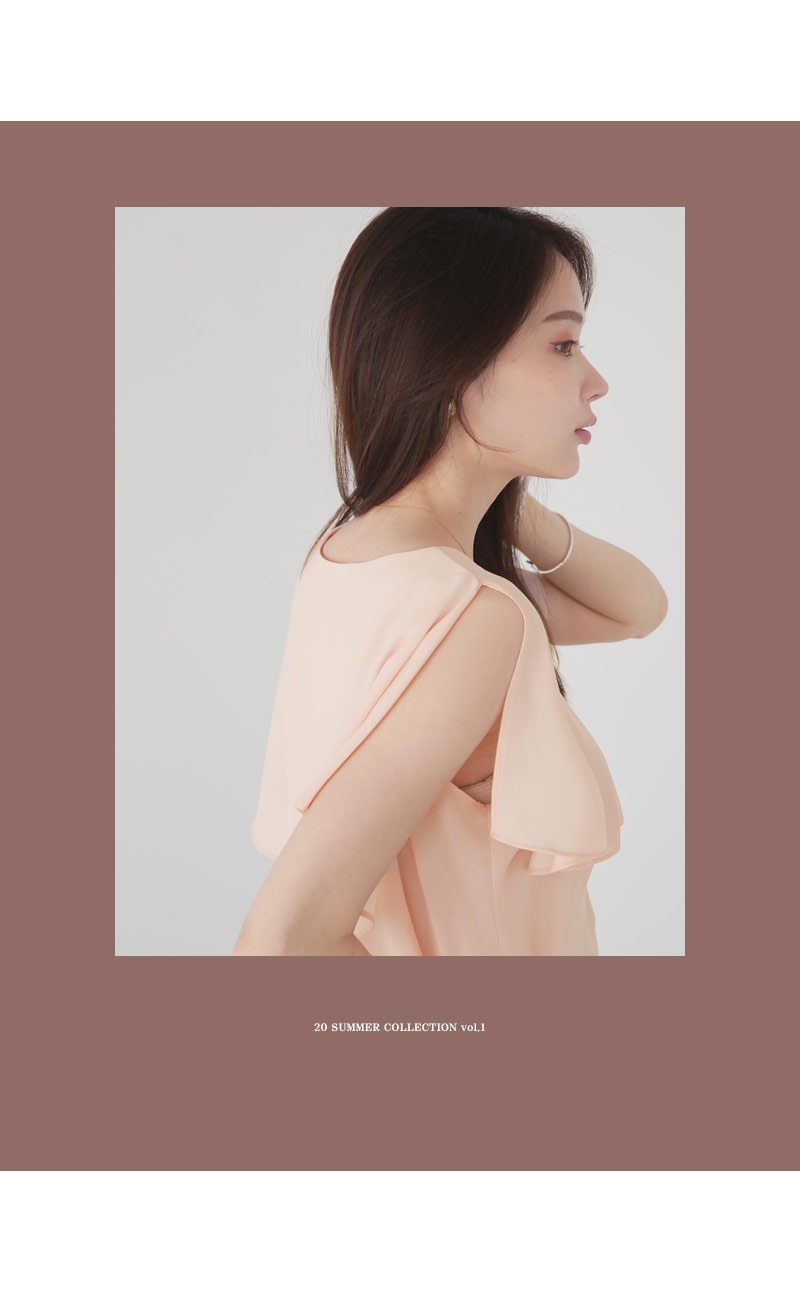 ラッフルVネックブラウス・全4色 | DHOLIC PLUS | 詳細画像6