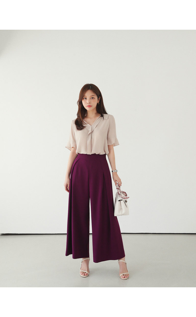 カラーフリルブラウス・全3色 | DHOLIC PLUS | 詳細画像3