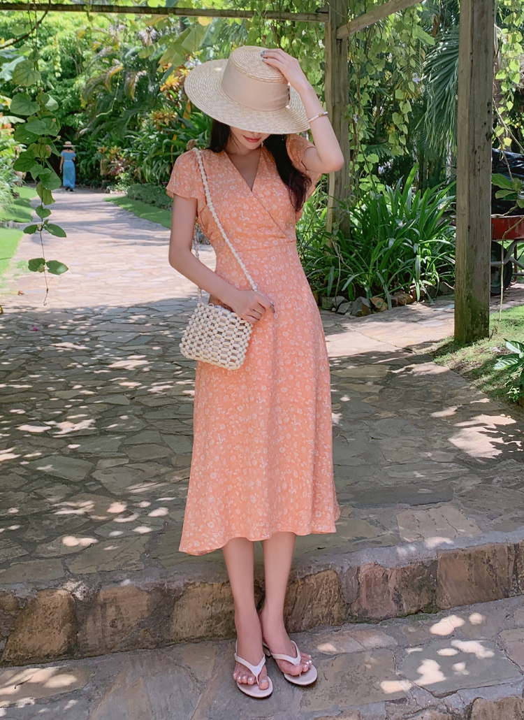 ウエストリボンカシュクールワンピース P ビーチウェア ビーチウェア レディースファッション通販 Dholic ディーホリック