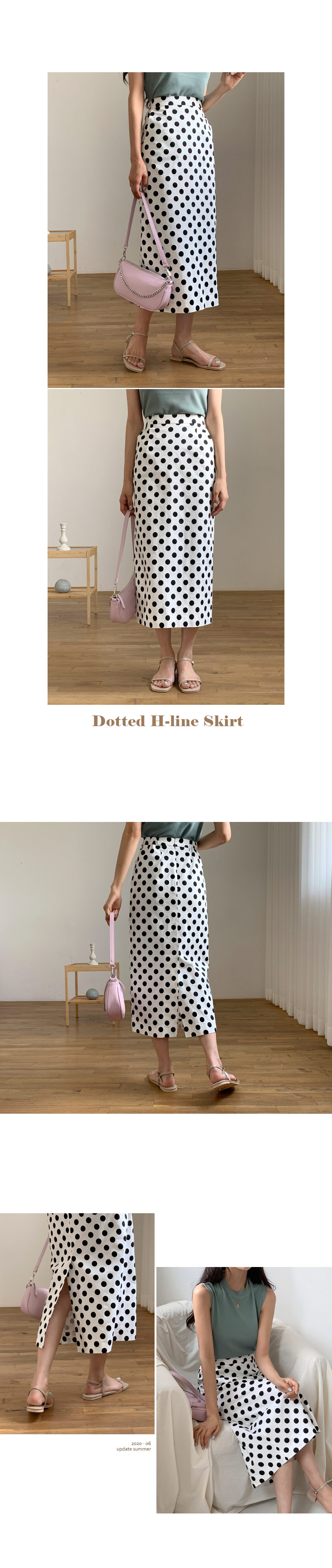 ドットHラインスカート・全2色 | DHOLIC | 詳細画像2