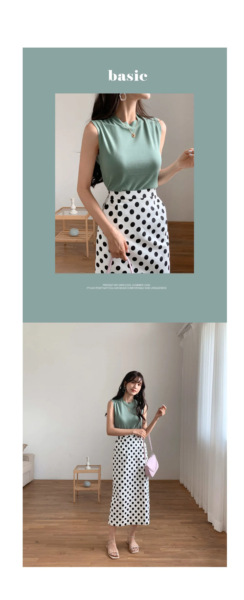 ドットHラインスカート・全2色 | DHOLIC | 詳細画像3