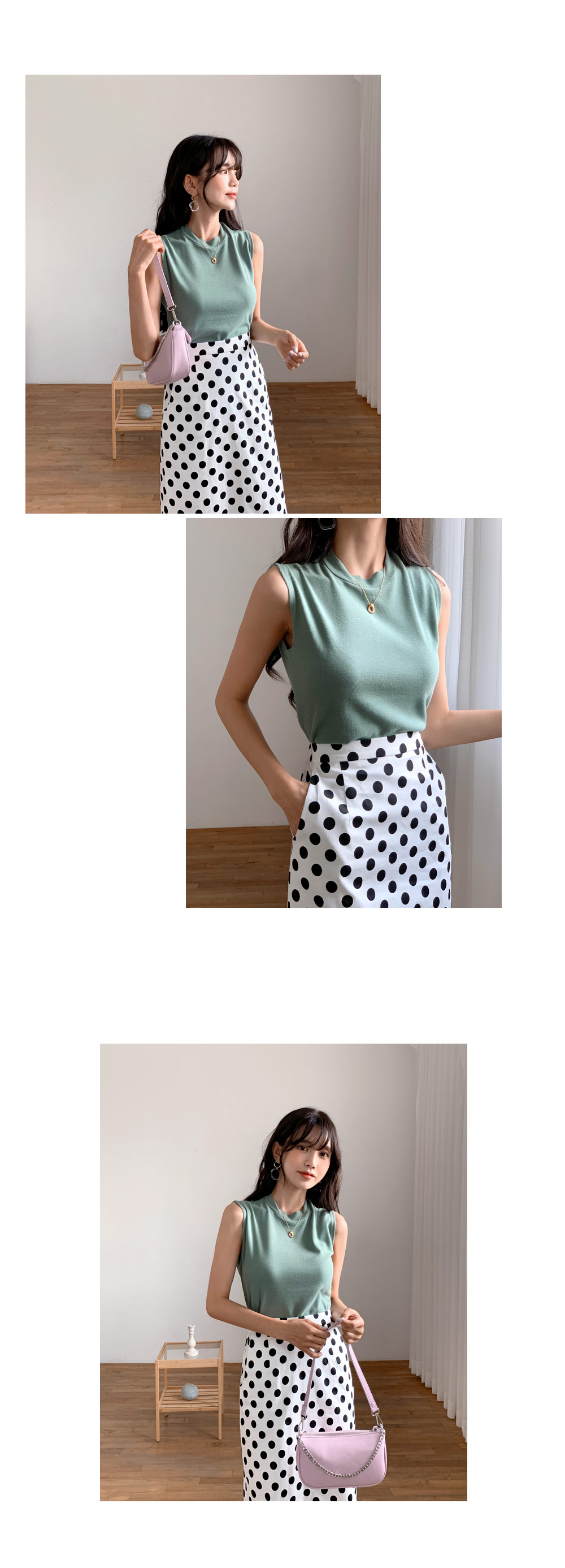 ドットHラインスカート・全2色 | DHOLIC | 詳細画像4