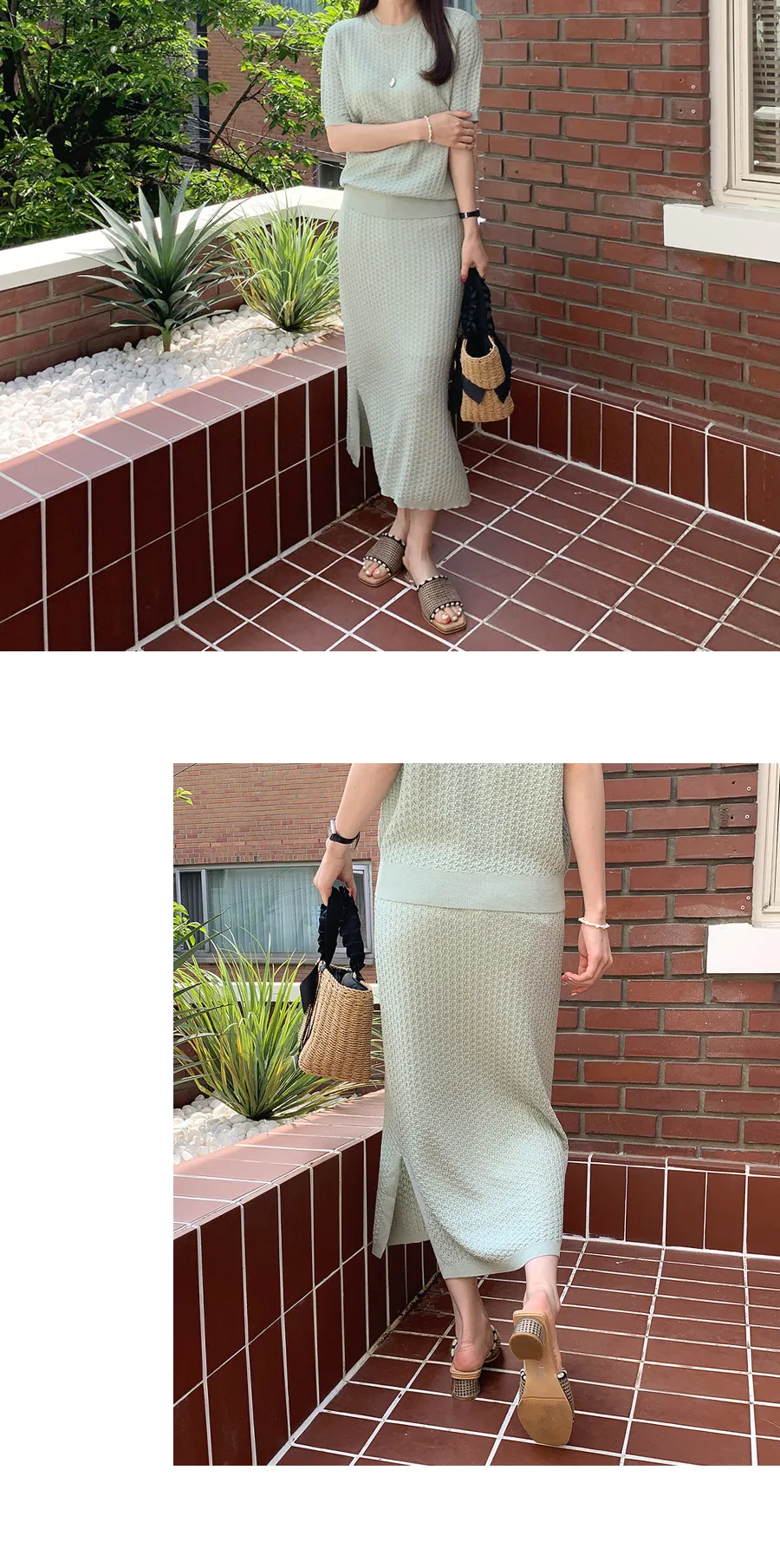 パターンニットスカート・全4色 | DHOLIC PLUS | 詳細画像5