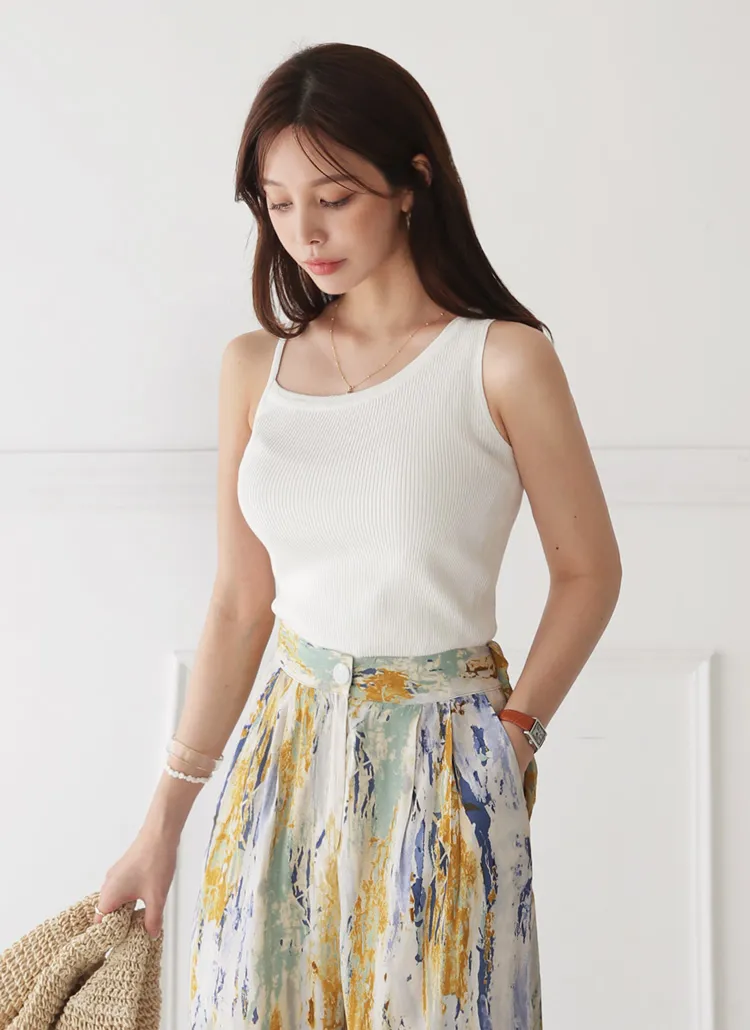 リブアンバランススリーブレス・全5色 | DHOLIC PLUS | 詳細画像1