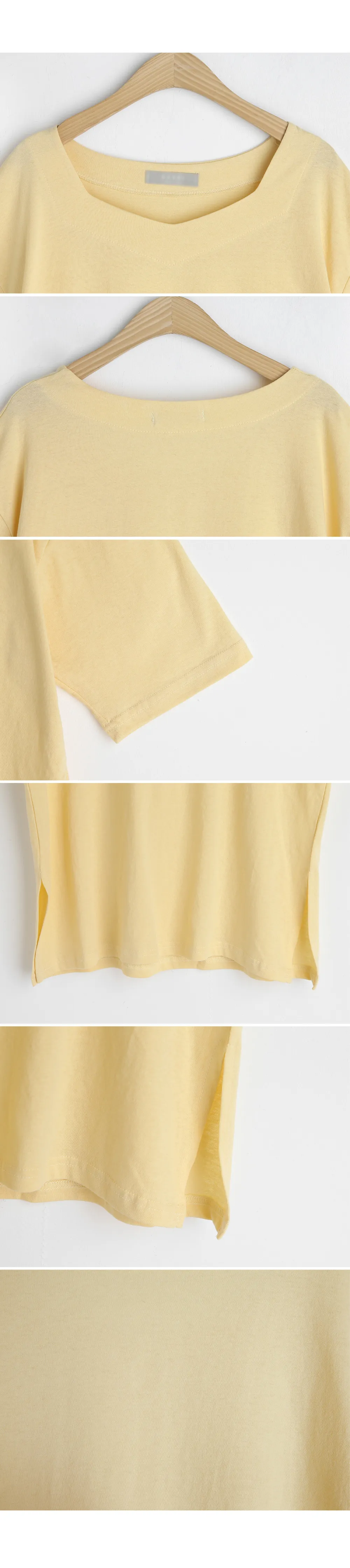 スクエアVネックTシャツ・全5色 | DHOLIC PLUS | 詳細画像12