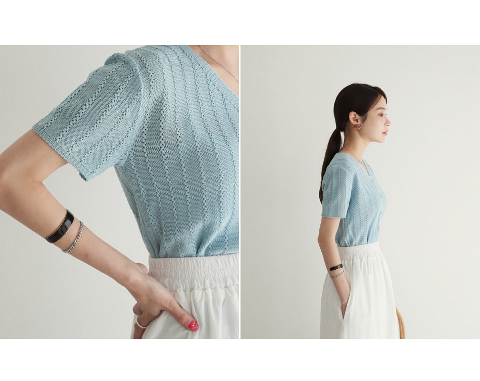 ボタンVネックニット・全6色 | DHOLIC PLUS | 詳細画像4