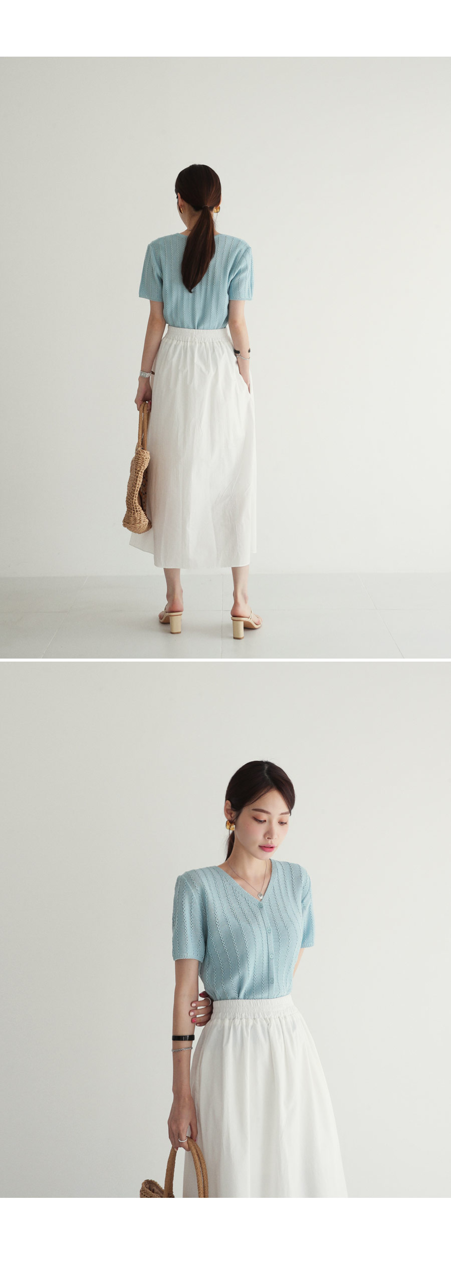 ボタンVネックニット・全6色 | DHOLIC PLUS | 詳細画像5