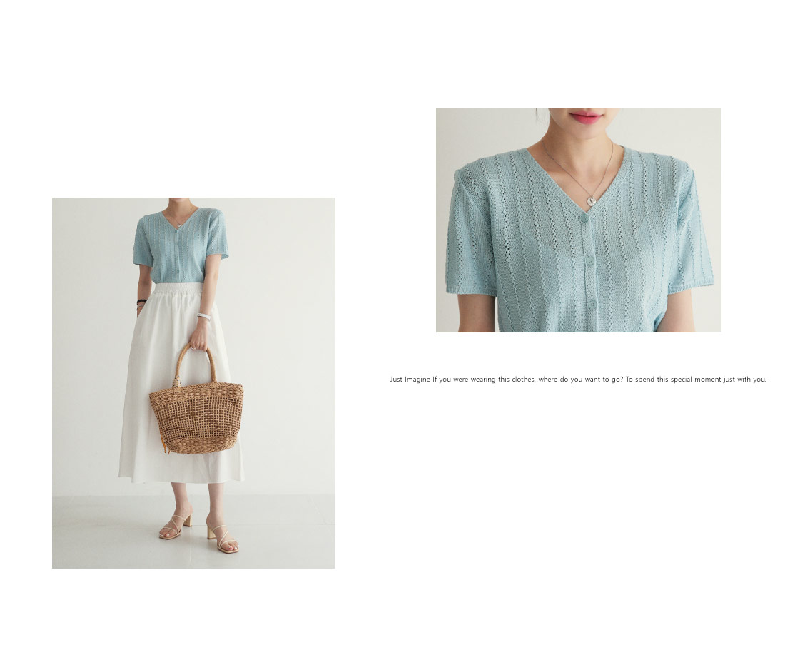 ボタンVネックニット・全6色 | DHOLIC PLUS | 詳細画像6