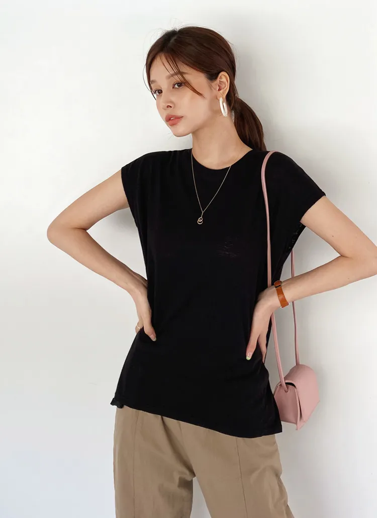 フレンチスリーブTシャツ・全3色 | DHOLIC PLUS | 詳細画像1