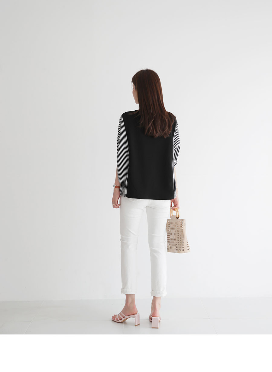 ストライプドルマンスリーブTシャツ・全2色 | DHOLIC PLUS | 詳細画像11