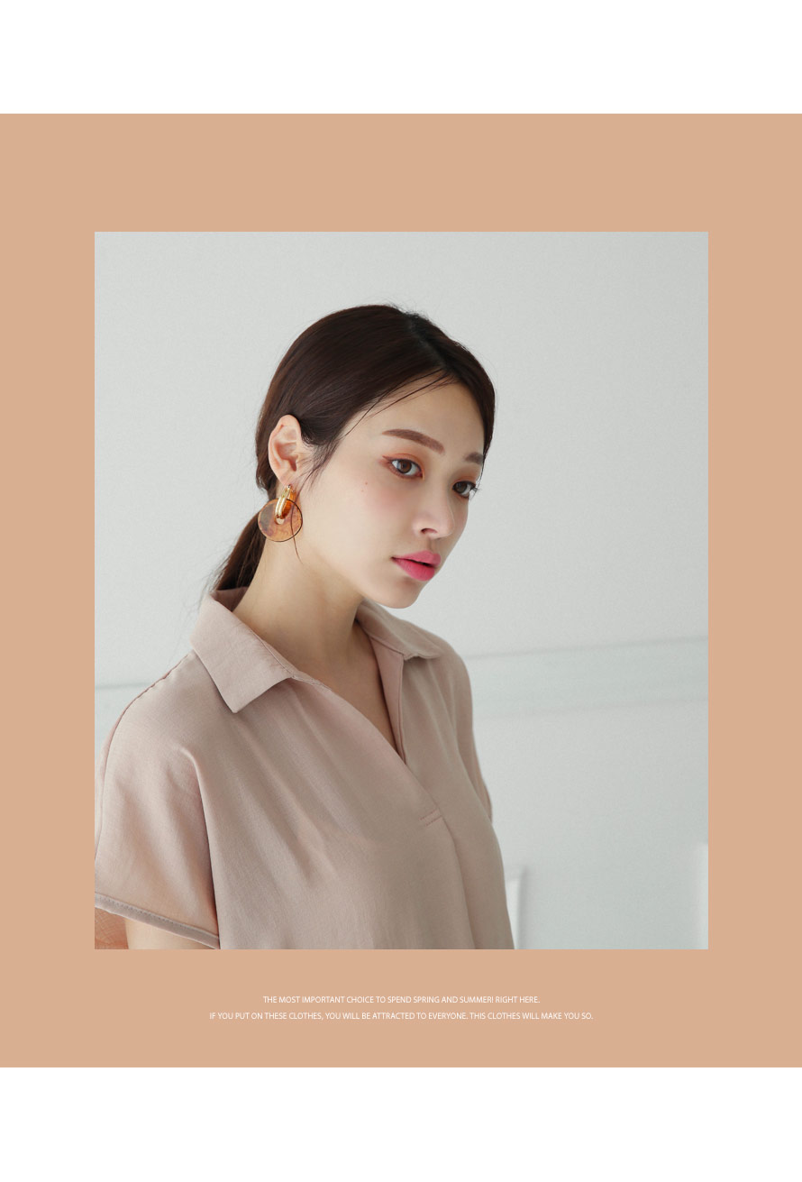 フレンチスリーブカラーワンピース・全3色 | DHOLIC PLUS | 詳細画像10