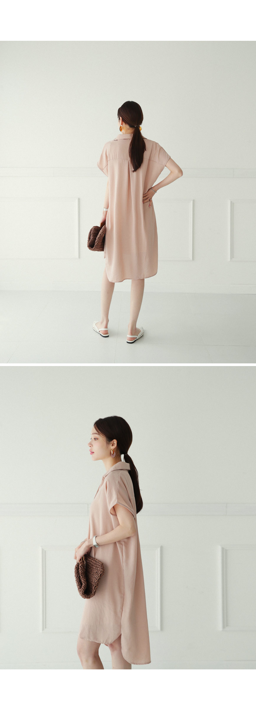 フレンチスリーブカラーワンピース・全3色 | DHOLIC PLUS | 詳細画像12