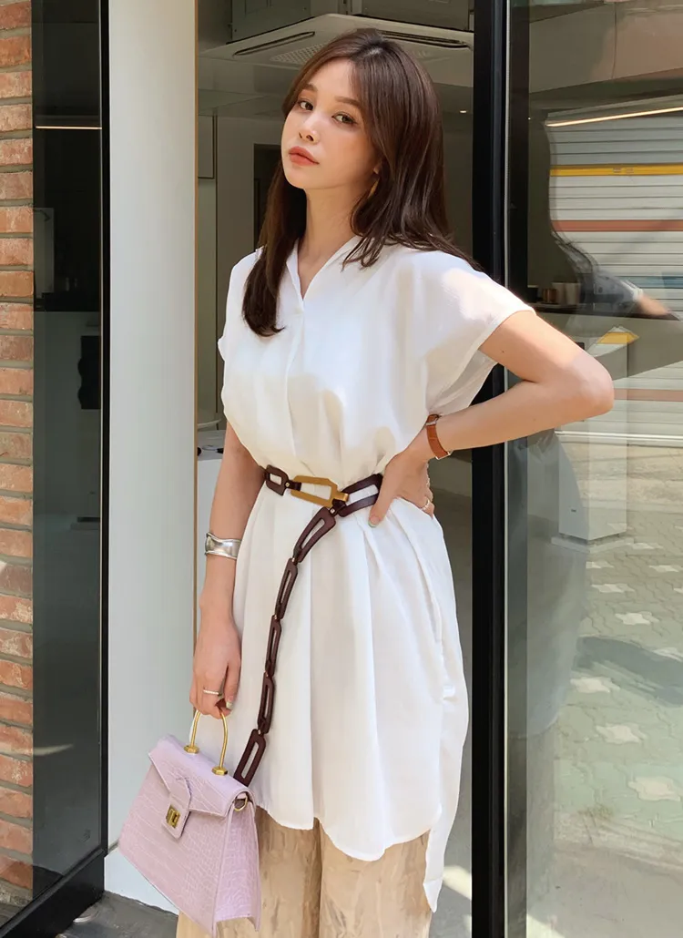 フレンチスリーブカラーワンピース・全3色 | DHOLIC PLUS | 詳細画像1