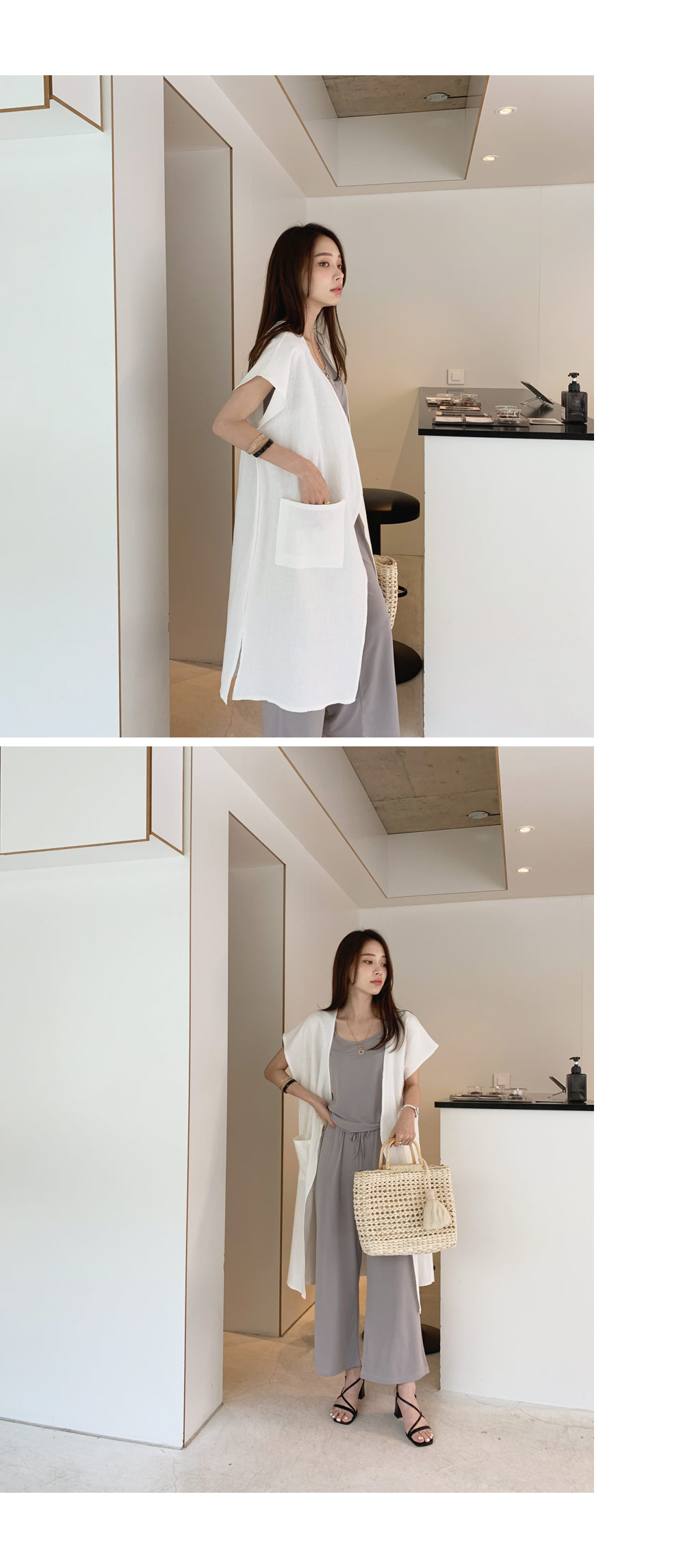 リネン混ロングジャケット・全6色 | DHOLIC PLUS | 詳細画像12