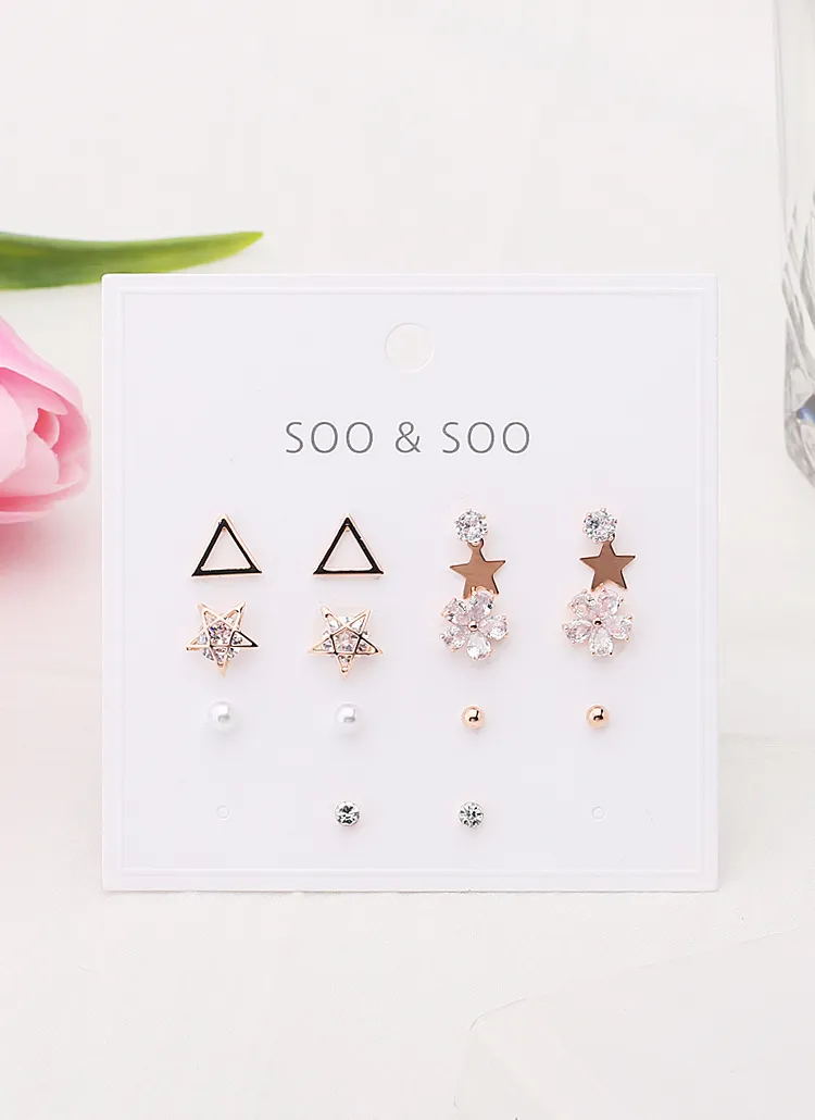 スターモチーフピアス7SET | soo&soo | 詳細画像1