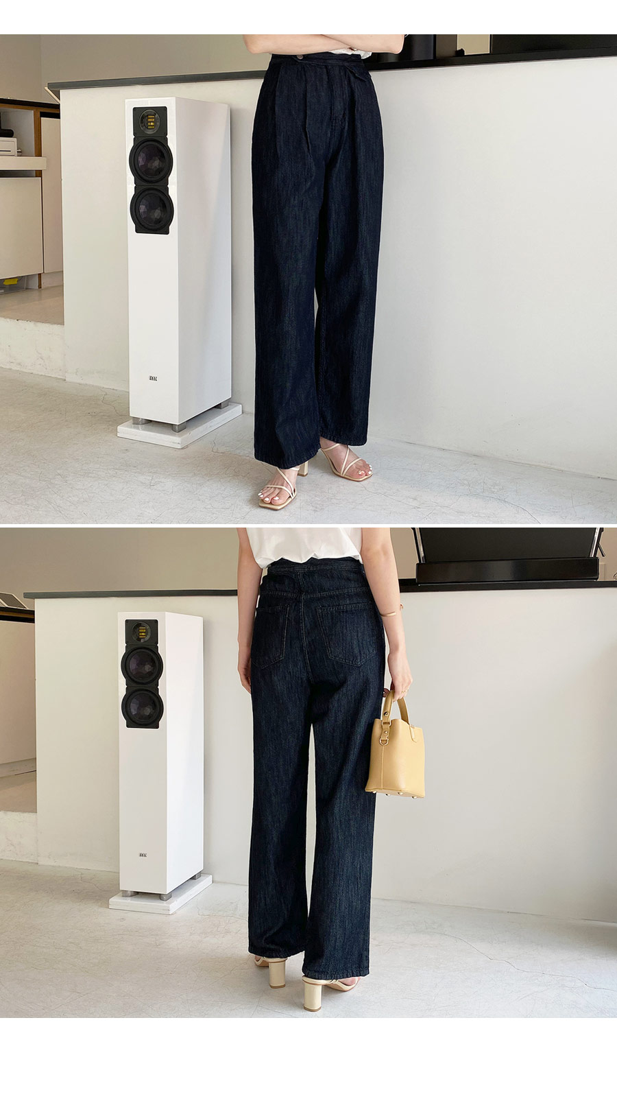 フラップワイドデニムパンツ・全1色 | DHOLIC PLUS | 詳細画像2