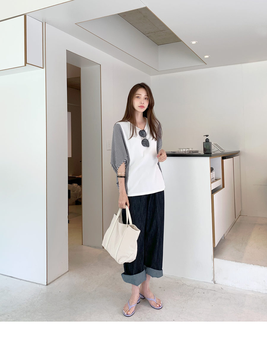 フラップワイドデニムパンツ・全1色 | DHOLIC PLUS | 詳細画像10