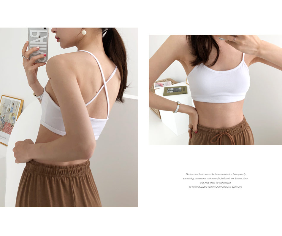 バッククロスブラトップ・全3色 | DHOLIC PLUS | 詳細画像3