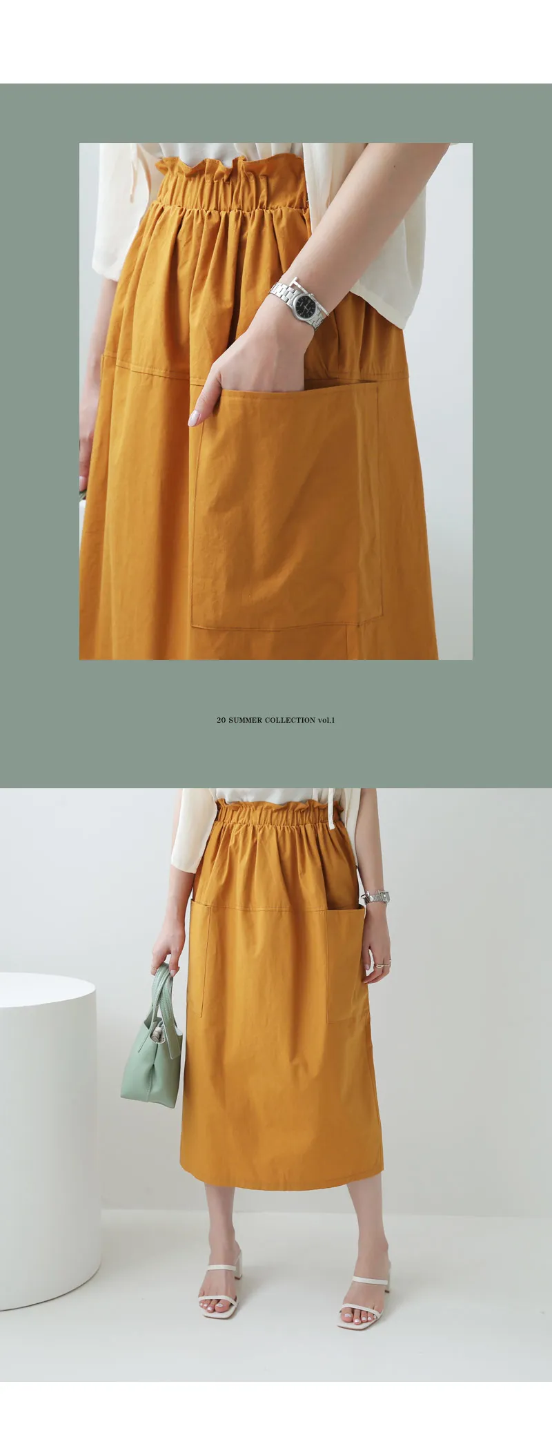 ウエストゴムポケットスカート・全3色 | DHOLIC PLUS | 詳細画像2