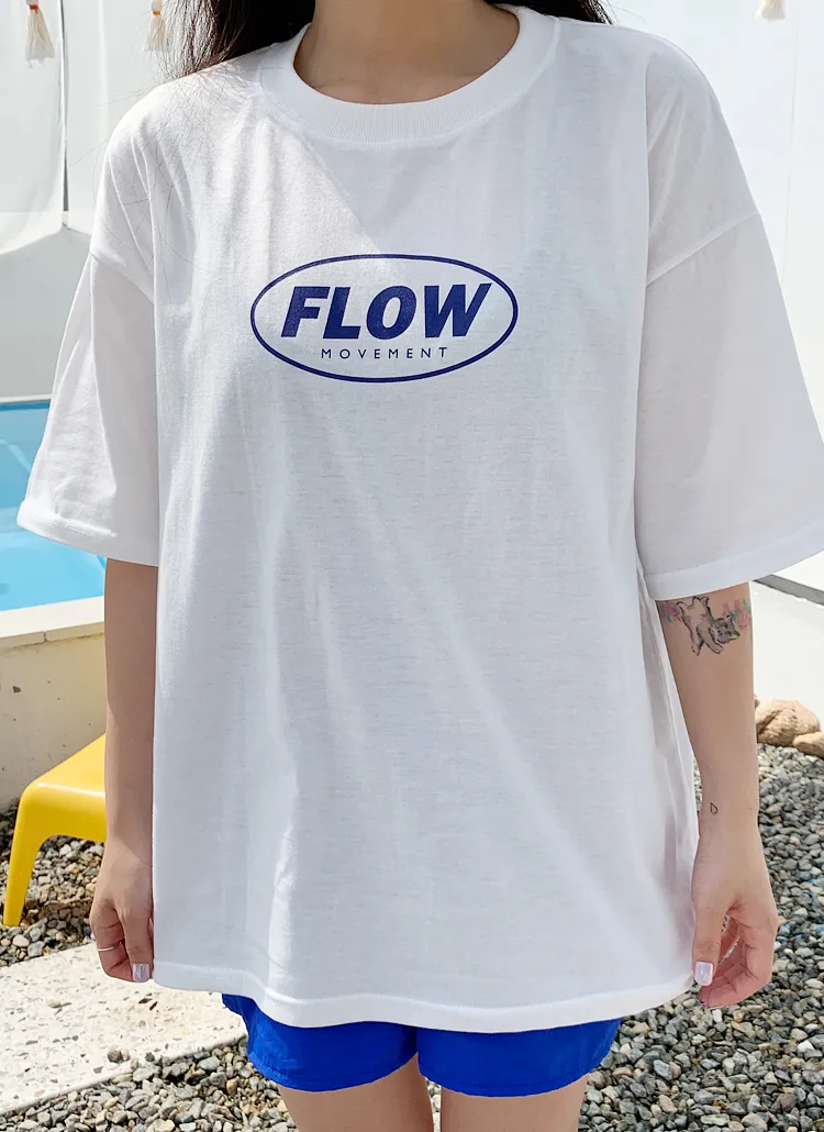 FlowサークルロゴTシャツ | bullang girls | 詳細画像1