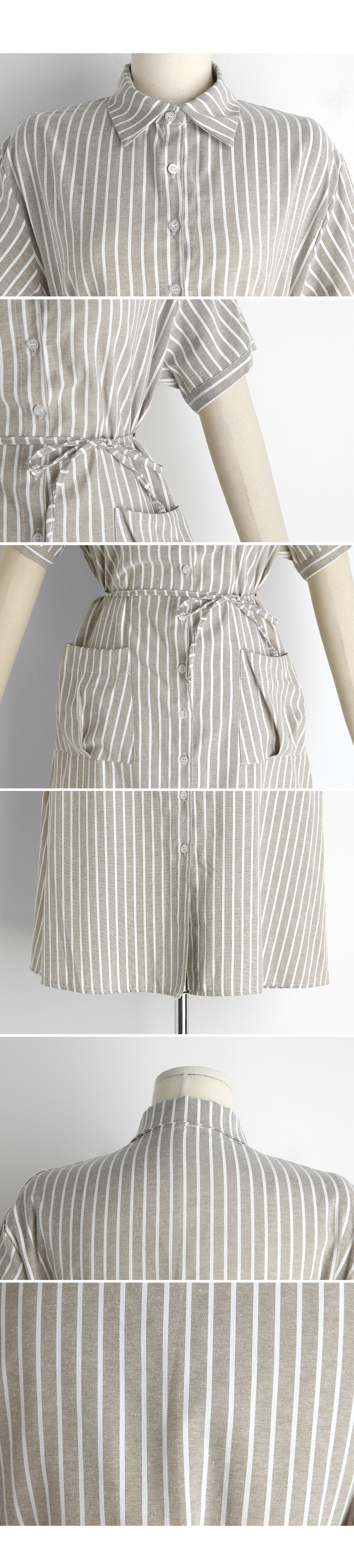 ストラップ付カラーストライプワンピース・全3色 | DHOLIC PLUS | 詳細画像13