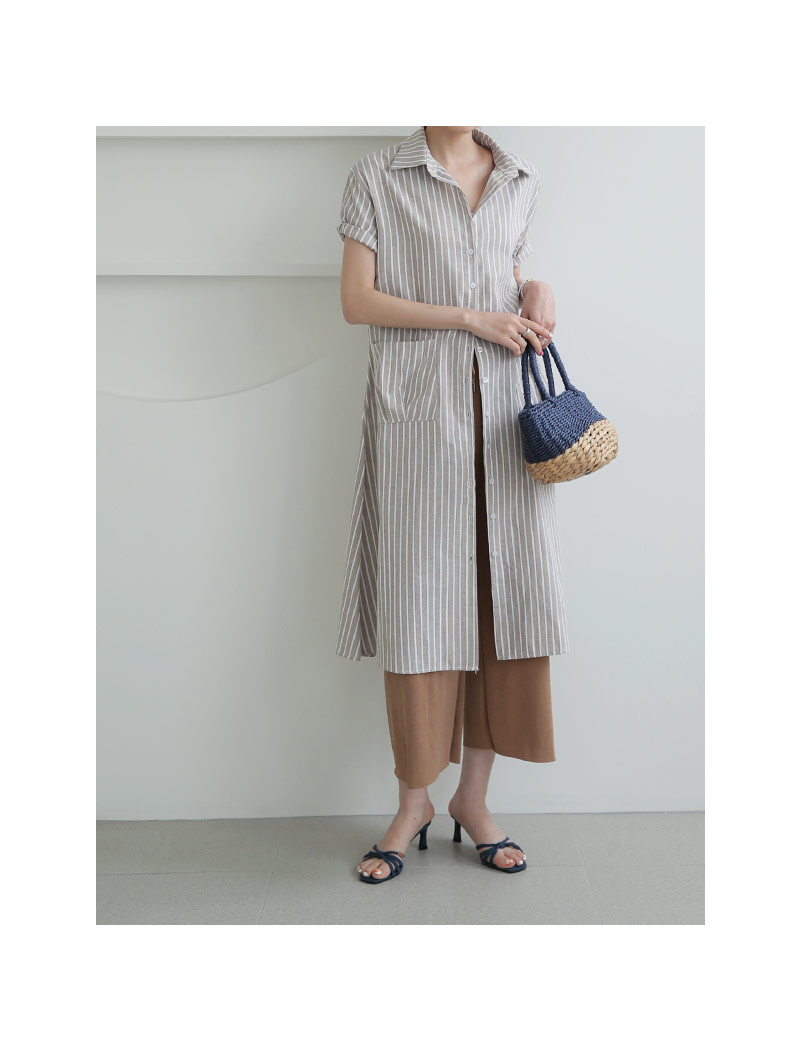 ストラップ付カラーストライプワンピース・全3色 | DHOLIC PLUS | 詳細画像5