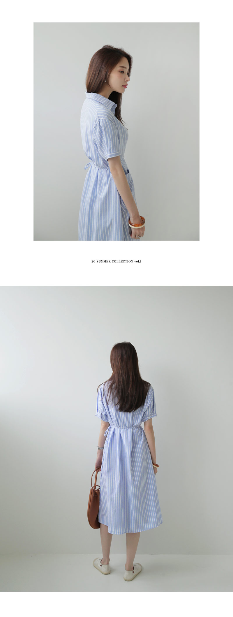 ストラップ付カラーストライプワンピース・全3色 | DHOLIC PLUS | 詳細画像10