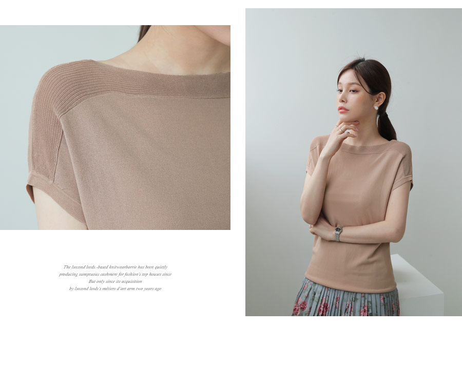 ボートネックショートスリーブニット・全4色 | DHOLIC PLUS | 詳細画像11