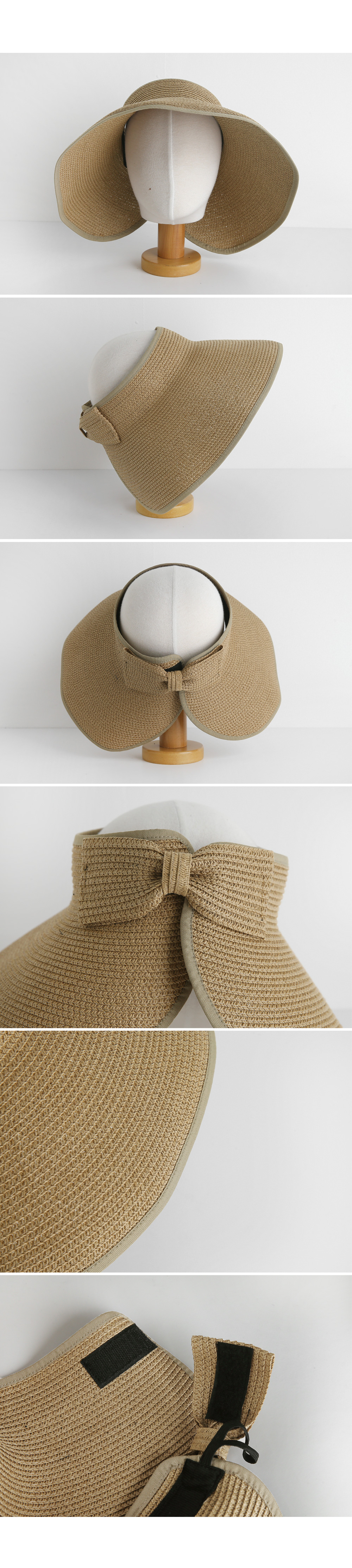 リボンワイドブリムサンバイザー・全3色 | DHOLIC PLUS | 詳細画像12