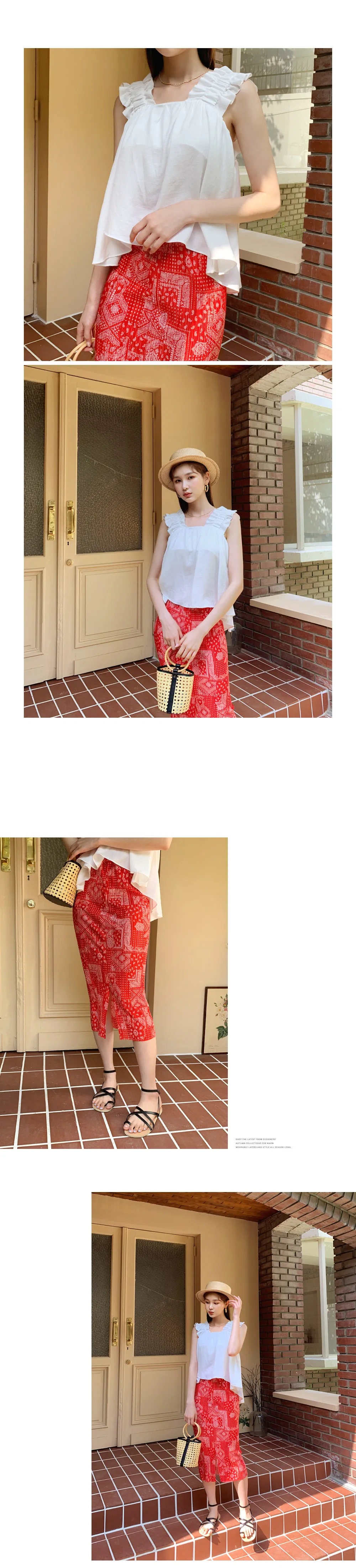 ペイズリープリーツスカート・全3色 | DHOLIC | 詳細画像8