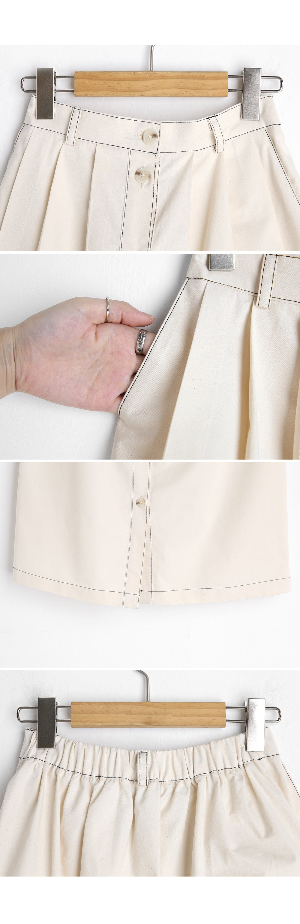 ステッチボタンスカート・全2色 | DHOLIC PLUS | 詳細画像15