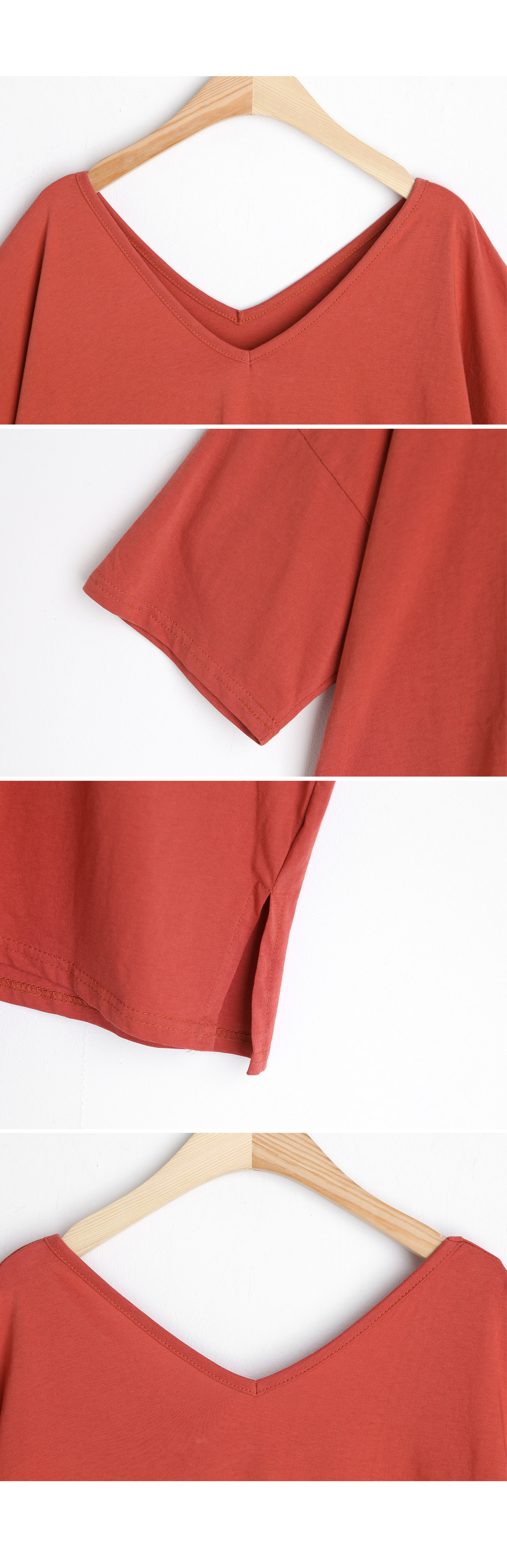 VネックスリットTシャツ・全5色 | DHOLIC PLUS | 詳細画像14