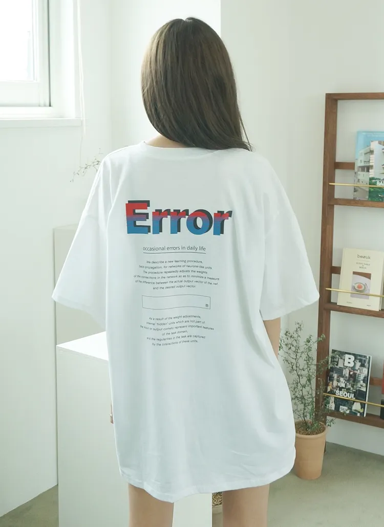 ErroバックプリントTシャツ | bullang girls | 詳細画像1