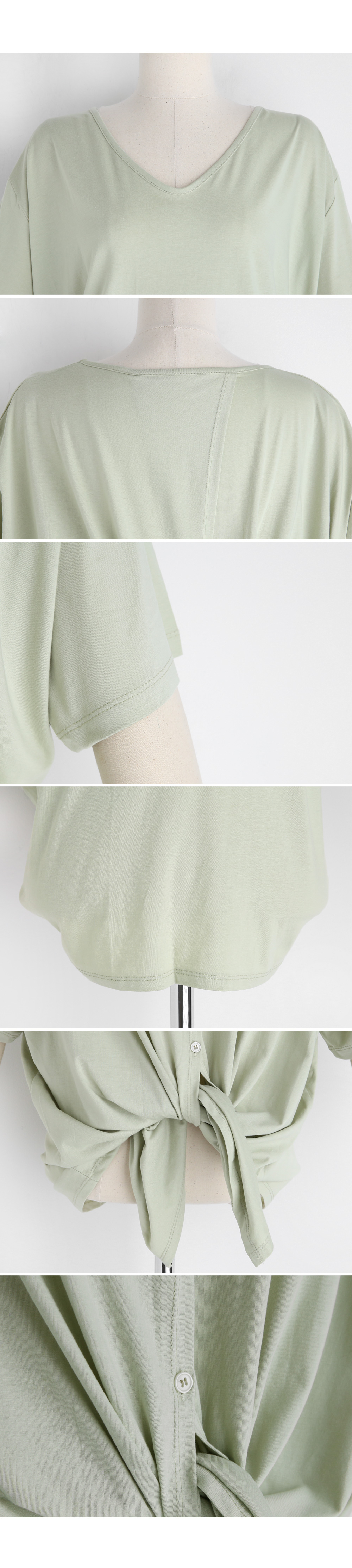 バックスリットボタンTシャツ・全2色 | DHOLIC PLUS | 詳細画像14