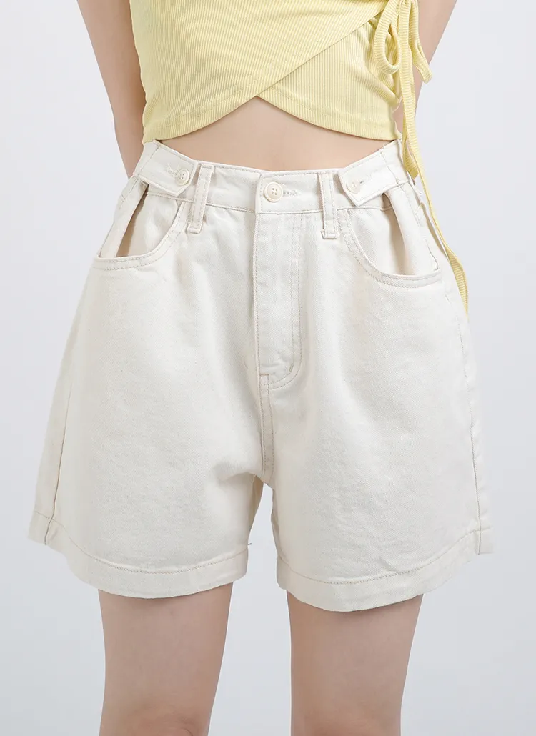 ウエストボタンショートパンツ | ouruniform | 詳細画像1