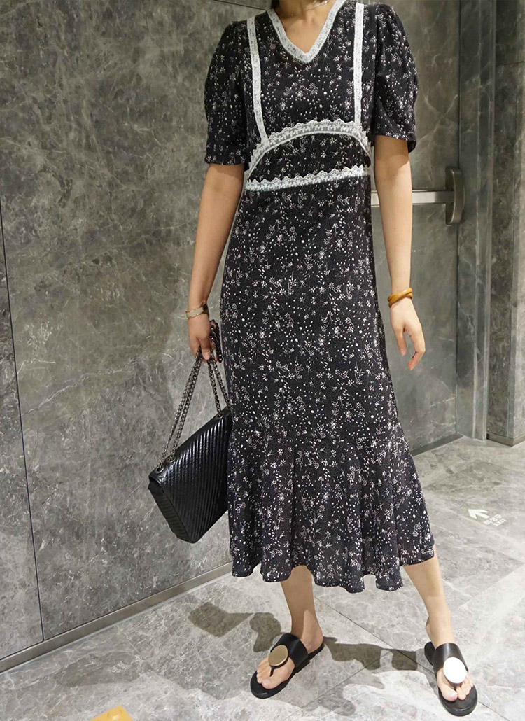 レーステープラインパターンワンピース レディースファッション通販 Dholicディーホリック ファストファッション 水着 ワンピース