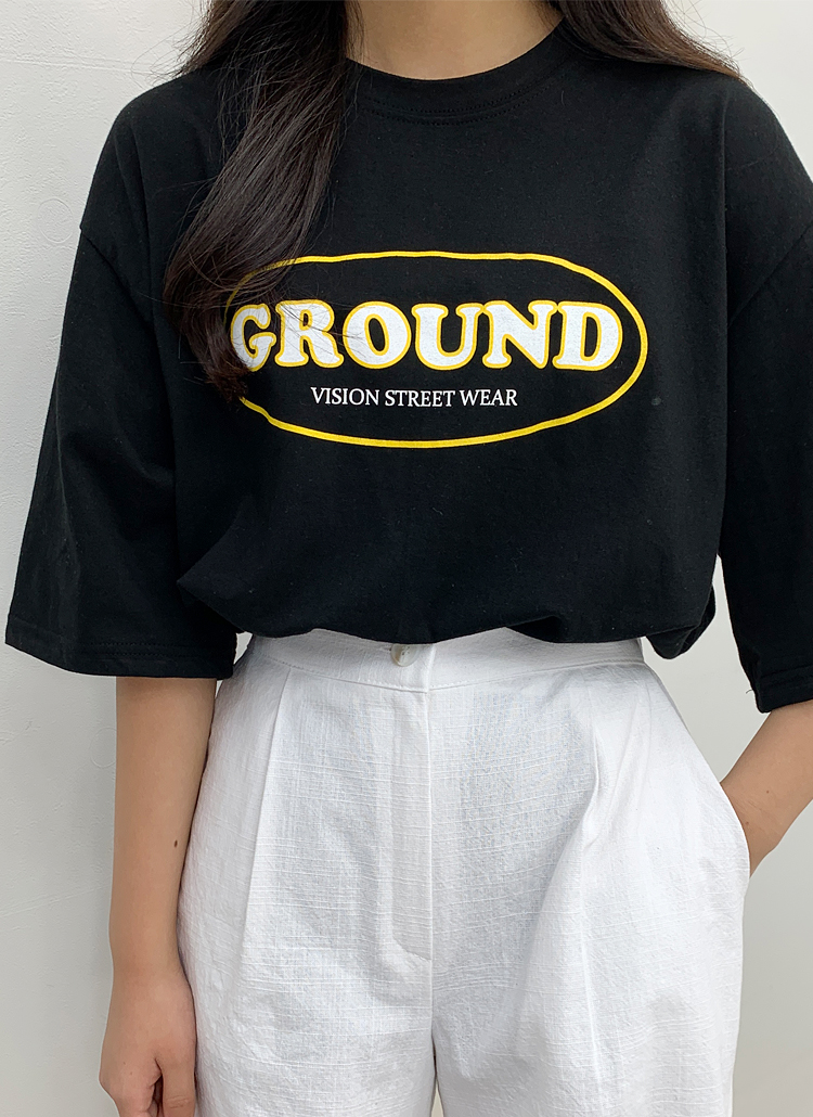 GROUNDロゴ半袖Tシャツ | bullang girls | 詳細画像1