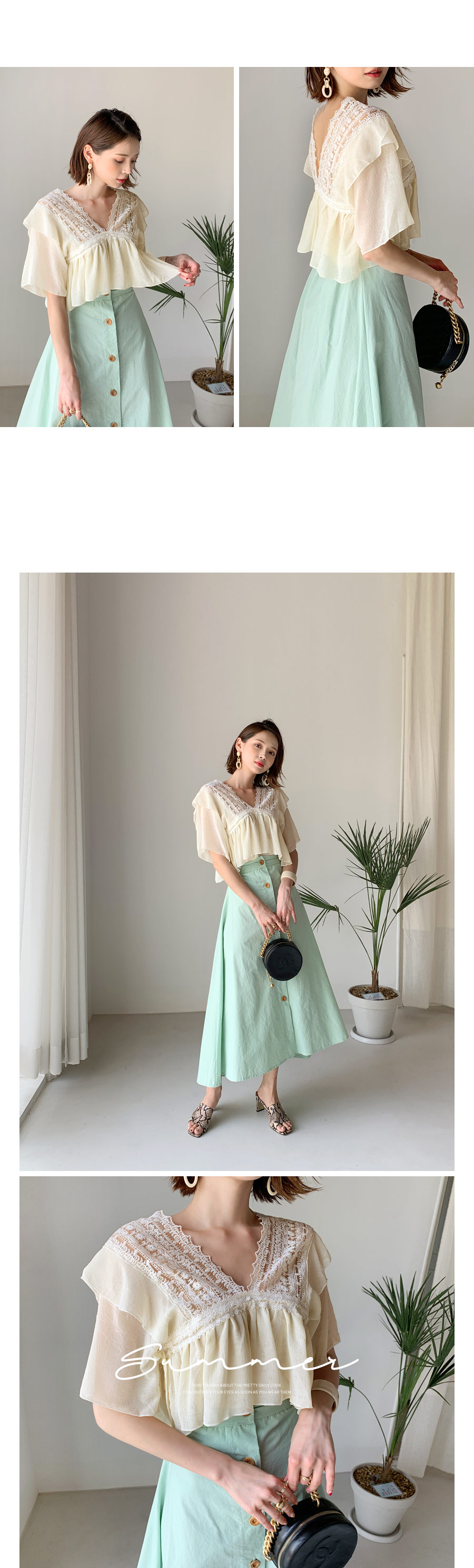 ボタンAラインスカート・全3色 | DHOLIC | 詳細画像10