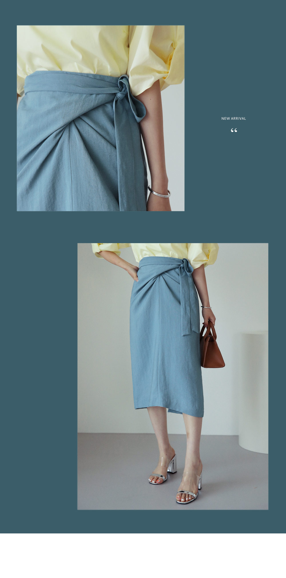 サテンラップスカート・全3色 | DHOLIC PLUS | 詳細画像4