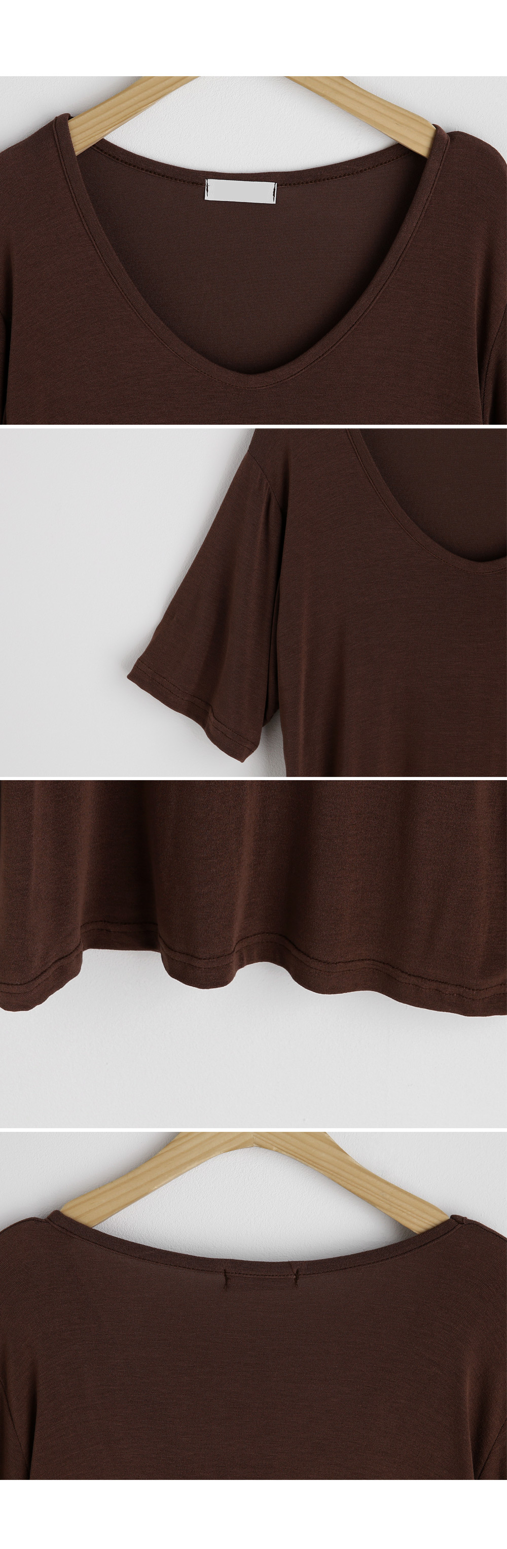 Ｕネック半袖Tシャツ・全6色 | DHOLIC | 詳細画像10