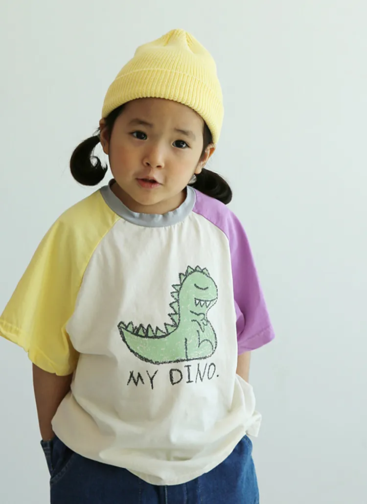 DINO配色スリーブTシャツ | 詳細画像1