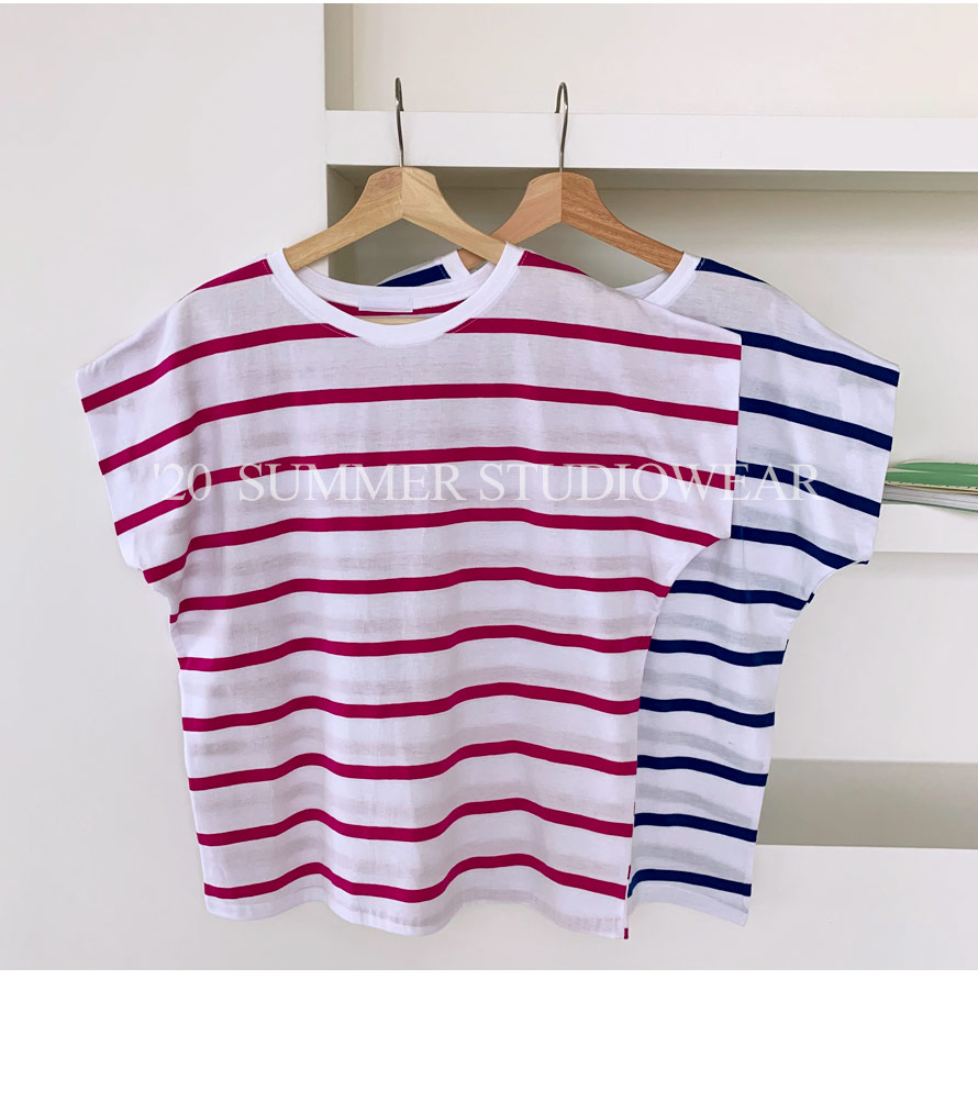 ドルマンボーダーTシャツ・全3色 | DHOLIC PLUS | 詳細画像2