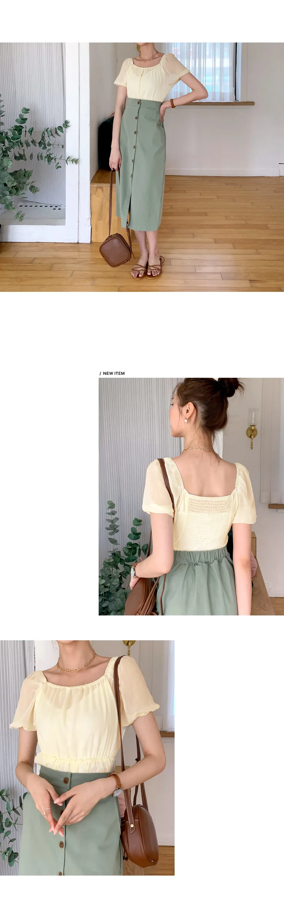 ボタンHラインスカート・全4色 | DHOLIC | 詳細画像10