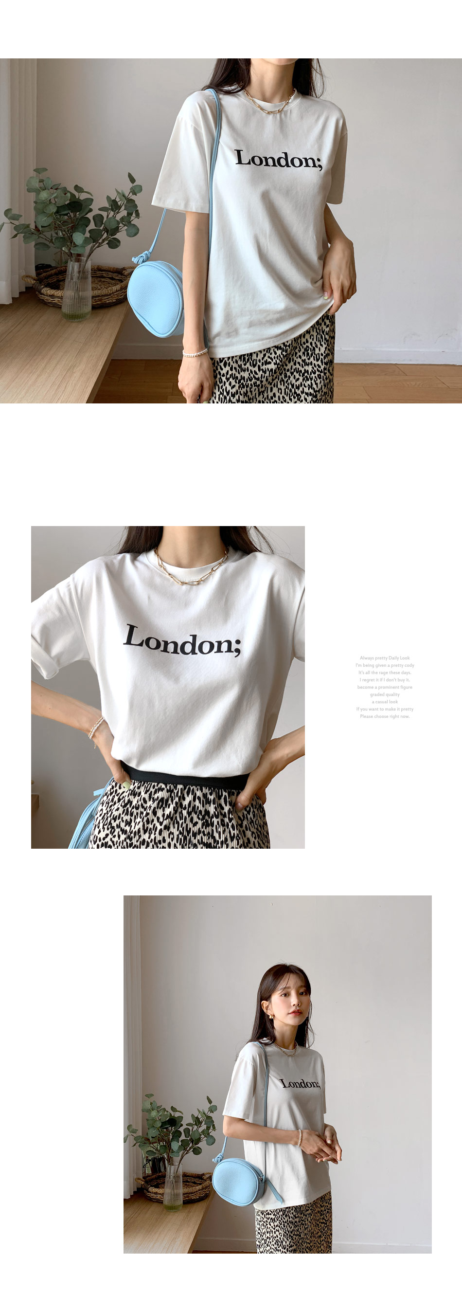 London;ロゴTシャツ・全5色 | DHOLIC | 詳細画像5